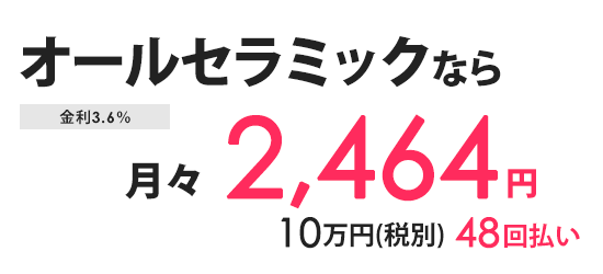 分割払い 月々の金額